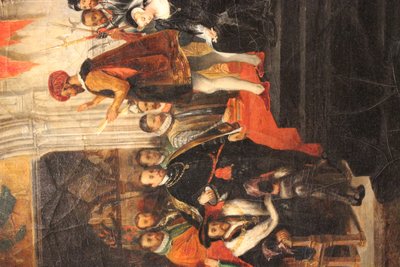 The Reading of the Sentence of Mary Stuart by Eugene Deveria